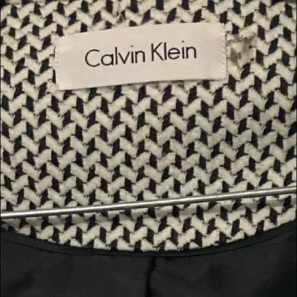 Calvin Klein ruffle open front cardigan sweater 4